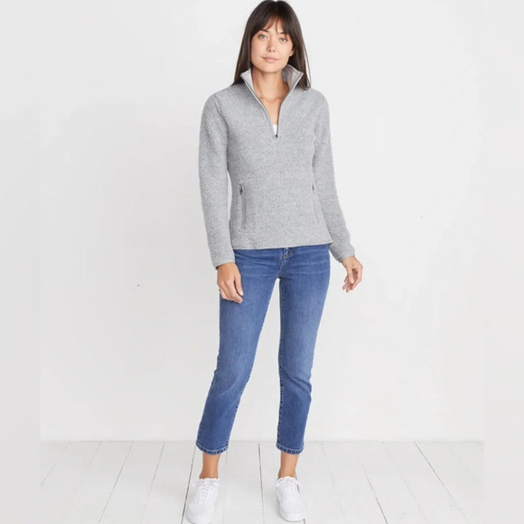 Marine Layer Lady Sherpa Corbet in Heather Grey Size Large Retail $148 - Picture 13 of 13